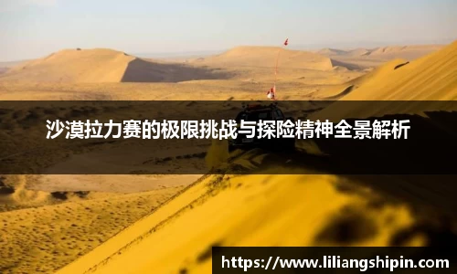 沙漠拉力赛的极限挑战与探险精神全景解析